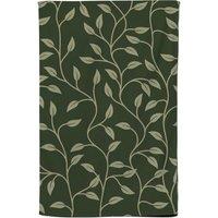 Warren Reed - Designer Green Shrub With Leaves Tea Towel