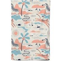 Warren Reed - Designer Wild Savannah Park Tea Towel in Pink