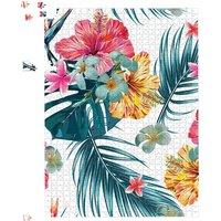 Warren Reed - Designer Spring Summer Flowers Jigsaw Puzzle in Green | Size: 500 Piece