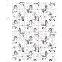Warren Reed - Designer Cute Hand Drawn Zebra Jigsaw Puzzle in White | Size: 1000 Pieces