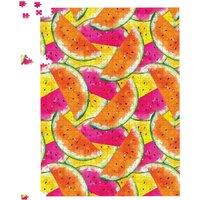 Warren Reed - Designer Watermelon Design Jigsaw Puzzle in Orange | Size: 500 Piece