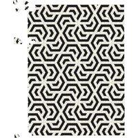 Warren Reed - Designer Hexagonal Geometric Pattern Jigsaw Puzzle in Black | Size: 1000 Pieces