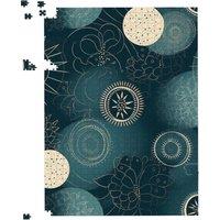Warren Reed - Designer Blue Moon & Sun Jigsaw Puzzle in Green | Size: 500 Piece