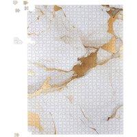 Warren Reed - Designer White Marble With Gold Jigsaw Puzzle | Size: 1000 Pieces
