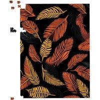 Warren Reed - Designer Orange Feather Leaves Jigsaw Puzzle | Size: 1000 Pieces
