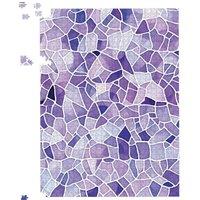 Warren Reed - Designer Purple & White Mosaic Design Jigsaw Puzzle | Size: 500 Piece