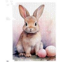 Warren Reed - Designer Whimsical Watercolour Easter Bunny Jigsaw Puzzle | Size: 1000 Pieces
