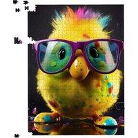 Warren Reed - Designer Funky Easter Chick With Glasses Jigsaw Puzzle | Size: 1000 Pieces