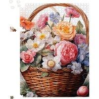 Warren Reed - Designer Victorian Easter Basket Watercolour Jigsaw Puzzle | Size: 500 Piece