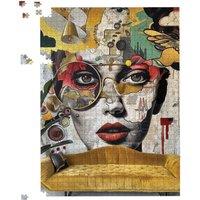 Warren Reed - Designer Abstract Face Behind Sofa Jigsaw Puzzle | Size: 1000 Pieces