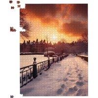 Warren Reed - Designer A Snowy Walk In London Jigsaw Puzzle | Size: 500 Piece