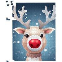 Warren Reed - Designer Rudolph With His Red Nose Jigsaw Puzzle | Size: 1000 Pieces