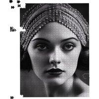 Warren Reed - Designer Edwardian Ballerina Portrait Jigsaw Puzzle in Black | Size: 1000 Pieces