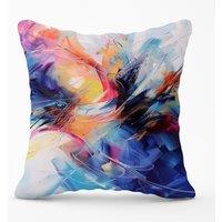 Warren Reed - Designer Serene Explosion: Calm Amidst Colours Cushions | Size: 33 cm x 48 cm