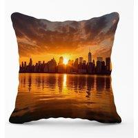 Warren Reed - Designer Sunrise In The City Cushions | Size: 33 cm x 48 cm