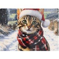 Warren Reed - Designer Christmas Bengal Glass Chopping Board