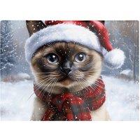 Warren Reed - Designer Christmas Burmese Glass Chopping Board