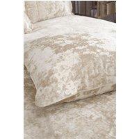 Catherine Lansfield Crushed Velvet Cushion in Natural | Size: 55 cm x 55 cm