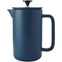 La Cafetiere Arezzo 8 Cup Cafetiere, Heat Resistant Stoneware 1L French Press, Navy in Blue