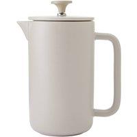 La Cafetiere Arezzo 8 Cup Cafetiere, Heat Resistant Stoneware 1L French Press, Latte in Cream