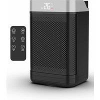 Air Pro 10" Portable Electric Space Heater - LED Display - 12H Timer - Remote in Black