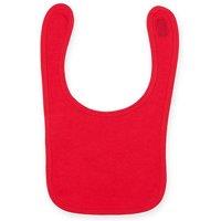 Larkwood Plain & Contrast Bib Pack of 2 in Red