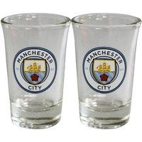 Manchester City FC Shot Glass Set Pack of 2