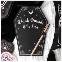 KDMD Coffin Shaped Notebook in Black