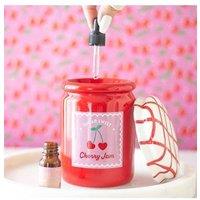 KDMD Cherry Jam Jar Oil Burner & Wax Warmer in Red