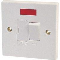 Dencon 13A Switched Fused Spur with Pilot Lamp to BS1363 in White