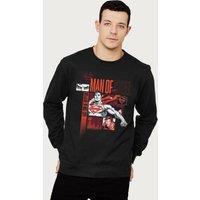Superman Last Son Of Krypton Montage Sweatshirt in Black | Size: 2XL