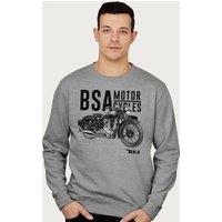 BSA Motorcycles Golden Flash Sweatshirt in Mid Grey | Size: Large