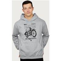 BSA Bantam Small Machine Big Performance Hooded Sweatshirt in Mid Grey | Size: Medium