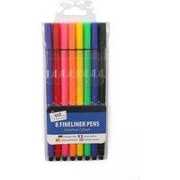 Just Stationery Fineliner Pen (Pack of 8)