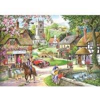 The House Of Puzzles Feeding The Ducks, 1000 Piece Jigsaw Puzzle | Size: 1000 Pieces