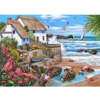 The House Of Puzzles Seaspray Cottages - 1000 Piece Jigsaw Puzzle | Size: 1000 Pieces