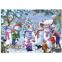 The House Of Puzzles Seven Silly Snowmen 1000 Piece Jigsaw Puzzle | Size: 1000 Pieces
