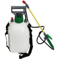 Oypla 5L Pump Action Pressure Sprayer in White