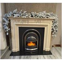 Outdoor Living 270cm Premium Mixed branch pre-lit Snow Christmas Garland in White