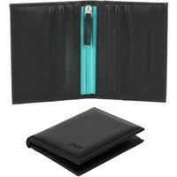 Kingsley & Harper Hanborough PU Leather Wallet with 8 Card Slots, Coin Pocket & Notes Section in Black