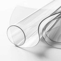 Nicoman 2mm Clear Plastic Table Cover - Custom Length by Meter, 1.45m Wide | Size: 1m