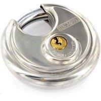 Securit Discus Stainless Steel Keyed Padlock Set in Silver