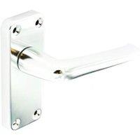 Securit Bradford Aluminium Latch Handles Pack of 2 in Silver