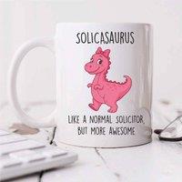 60 SECOND MAKEOVER Pink Solicasaurus Mug in White