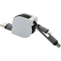 XD Design 3 in 1 Retractable Connector Cable in Black
