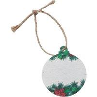 MidOcean Bauseed Seed Paper Christmas Hanging Ornament in White