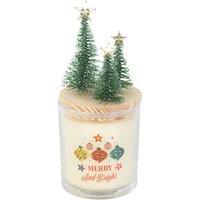 Something Different Merry & Bright Spiced Cinnamon Christmas Tree Candle in White