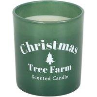 Something Different Farm Christmas Tree Candle & Holder in Green