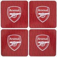 Arsenal FC Cork Coasters (Pack of 4) in Red
