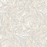 Muriva Vale Leaf Wallpaper in Cream